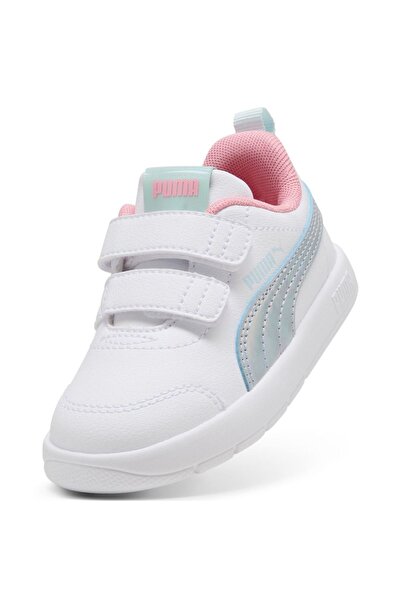 Puma Çocuk Beyaz Courtflex V3 Spacebelle Vinf Günlük Ayakkabı 404346-01