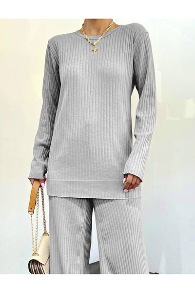 KAZAK Crew Neck Camisole Suit - Light Gray