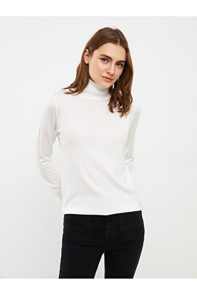 LC Waikiki Turtleneck solid long sleeve women knitwear sweater
