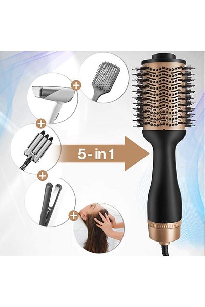 Lumely 1000W 4 IN 1 Hair Dryer, Adjustable Temperature,3 Gear Positions,for All Types of Hair