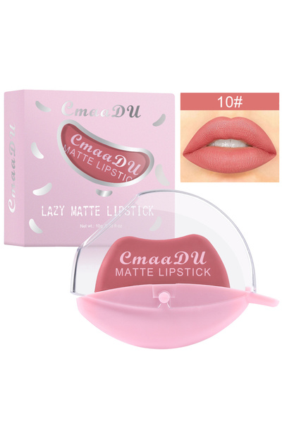 cmaadu أحمر شفاه مطفي كسول يدوم طويلاً ذو صبغة عالية يدوم طويلاً شكل الشفاه س...