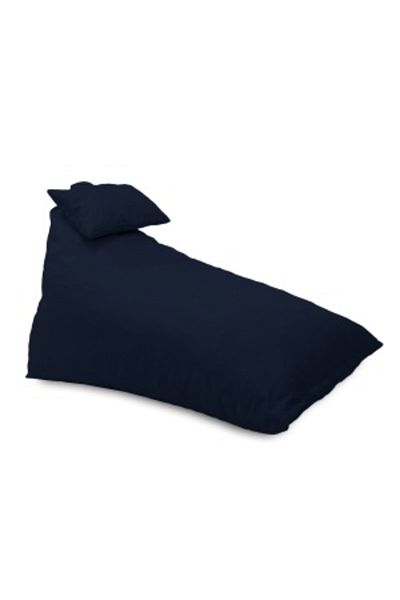 Pufrelax Fotoliu puf, Kudos, perna inclusa, material impermeabil, Bleumarin