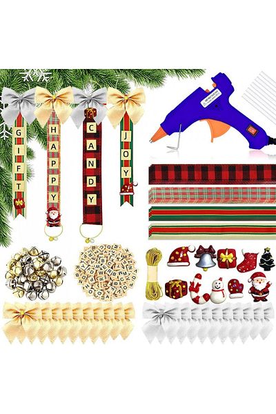 TUIBEIDAMAI Set of 48 accessories for Christmas decorations TUIBEIDAMAI, wood/textile, multicolor