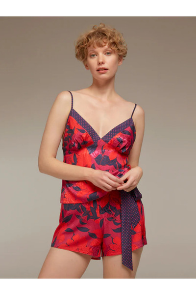 BONJOUR MADAME Bjm-1326 Shorts Bustier 2 Piece Set Ecru