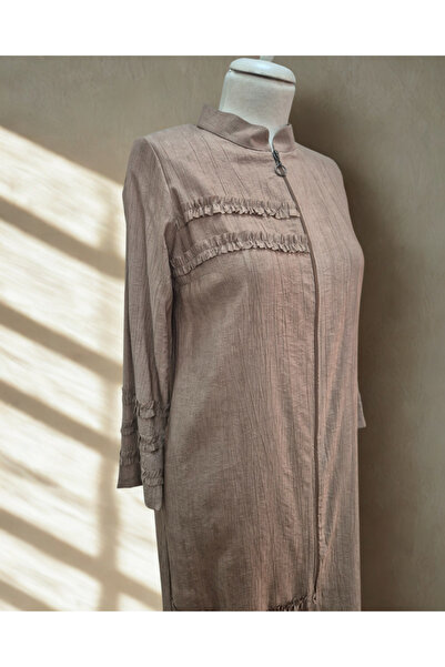 JALİA Batik Strawberry-Ruffle Detail Zipper Araboy-6070