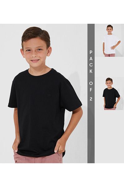 Aeropostale Aero Kids Boys Pack of 2 Short sleeves tshirt