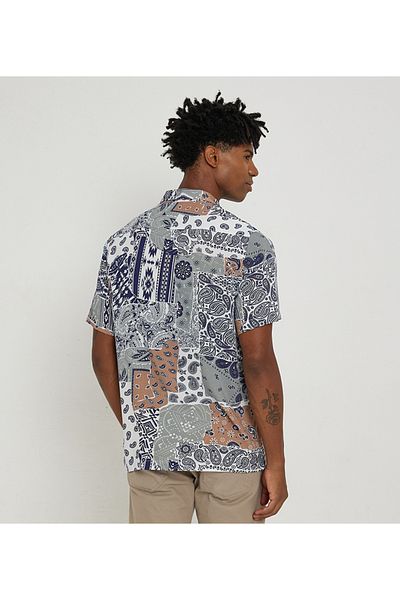 Aeropostale AERO GUYS SHORT SLEEVE , COLLARED , PATCH PRINT , RESORT SHIRT