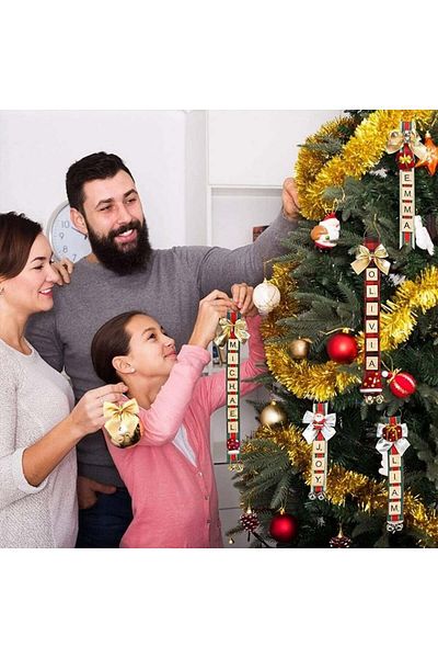 TUIBEIDAMAI Set of 48 accessories for Christmas decorations TUIBEIDAMAI, wood/textile, multicolor