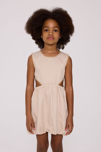 Tyess Girl Beige Dress