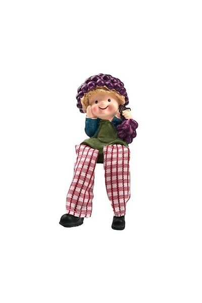 OEM Resin Decoration, Child, Grape, 6x17cm, Multicolor