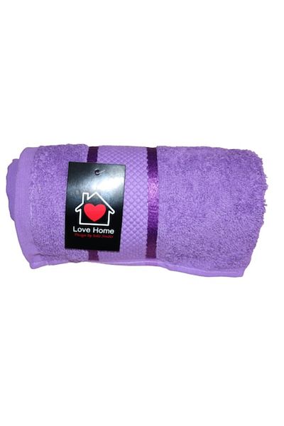 Dial Face Towel, 50x90 cm, 100% Cotton, Purple