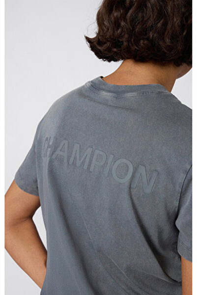 Champion High Summer Ss Tee Gray Women's T-Shirt-118157-Kk022