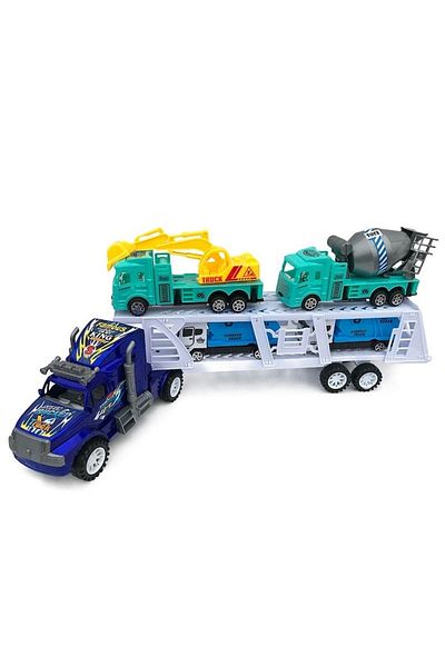 OEM Jucarie camion de plastic, transporta 4 utilaje, 55x22cm, multicolor, M2