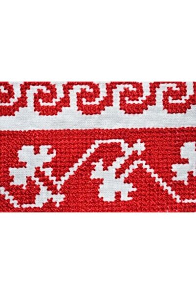 OEM Men's Blouse Typ Ie, Traditional Model, Long Sleeve, Cotton, Red Embroidery, Size XL