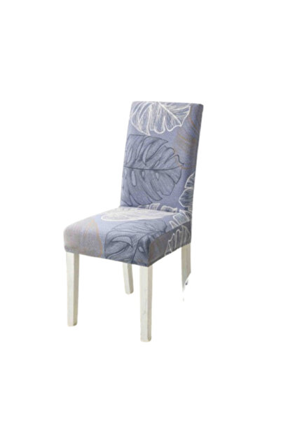 JOJO HOME Set 6 chair covers, Jojo Home, Monstera Leaf print, Multicolor