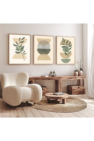 Dekorsiahome Set de masă pentru sufragerie, hol, bucătărie, 3 bucăți, cu cadr...