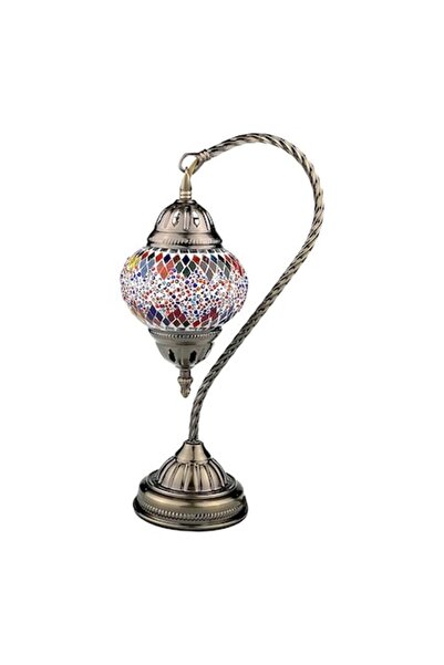 OEM Lampă metalică cu mozaic, stil oriental, 18X38 cm, multicoloră, M3