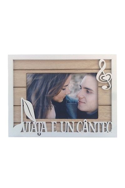 OEM Ramă foto cu note muzicale, obiect decorativ