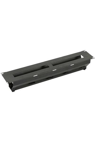 Lanview Panele porządkowe 2U 19" z pokrywą czarne, RAO425BL