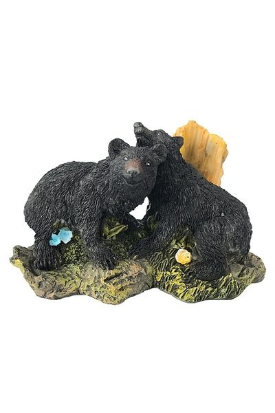 OEM Figurine Statues of Two Bears on a Rock, 16x10 cm
