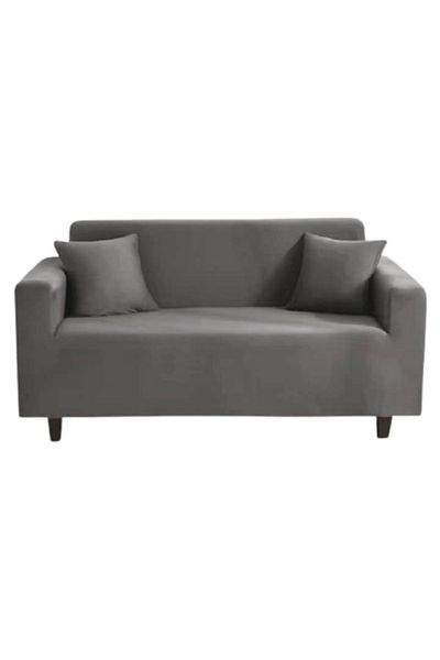 OEM Elastic Sofa Cover, Uni, 2 Seats, 140x180cm, Light Gray