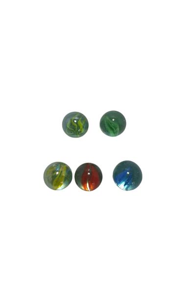 OEM Set 5 Bile sticlă pentru Pop It - Antistres, Fidget Toys, 15mm, Multicolor