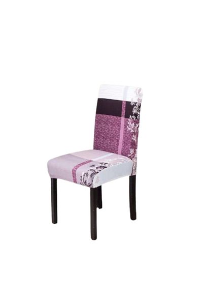OEM Set 6 huse de scaun, poliester cu elastan, imprimeu abstract multicolor
