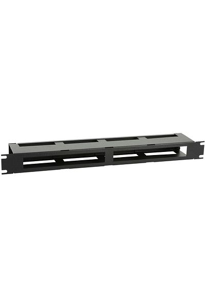 Lanview 19" 1U Panel Zarządzania Kabli Typu R z Osłoną Czarny, RAO420BL