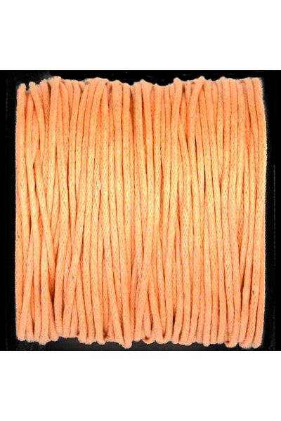 Viva Decor Waxed thread diameter 1 mm, cotton, VIVA DECOR, 25 meters Salmon orange