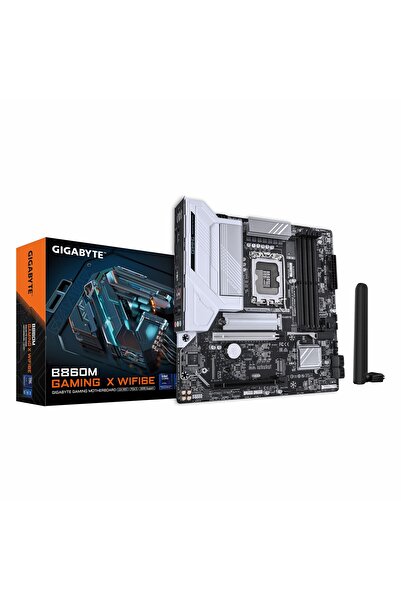 Gigabyte B860M Gaming X WiFi6E DDR5 (9200MHz)OC M.2 HDMI/DP/USB-C PCIe 5.0 1851P mATX Anakart