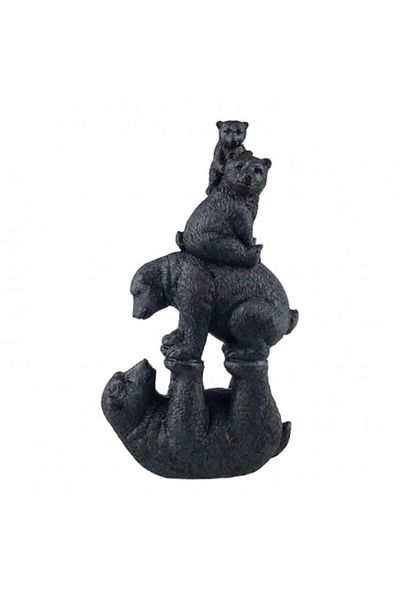 OEM Resin Ornament Representing a Family of Bears, 14x25 cm