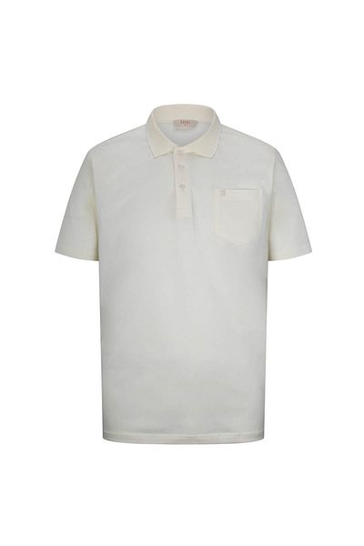 Hatemoğlu Yellow Regular Fit 100% Cotton Polo Neck Mercerized T-Shirt