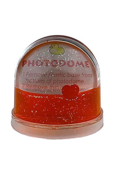 OEM Glob din plastic cu suport pentru fotografii, 8x8 cm, multicolor