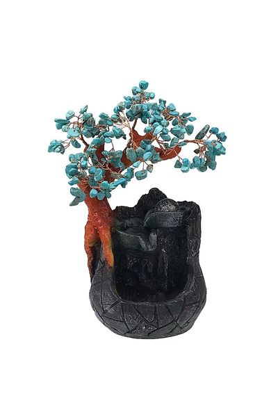 OEM Resin Decorative Tree, 20x28 cm, Turquoise-Multicolor