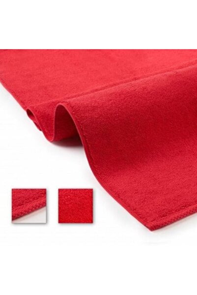 OEM Set 10 Face Towels, Cotton, Uni, 400g/m², 50x90cm, Red