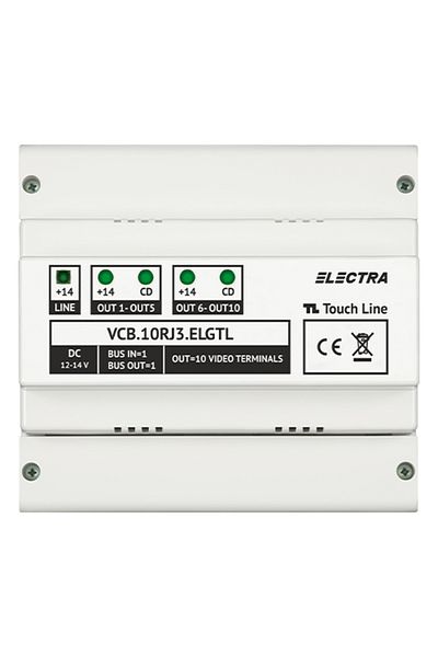 Electra Cutie de joncțiune video cu 10 ieșiri pentru EXPERT, G3 - VCB.10RJ3.ELGTL