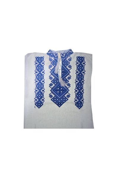 OEM Men's shirt type Ie, traditional, navy blue embroidery, long sleeve, size 3XL