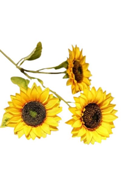 OEM Artificial flower PVC/Textile Sunflower, 105 cm yellow