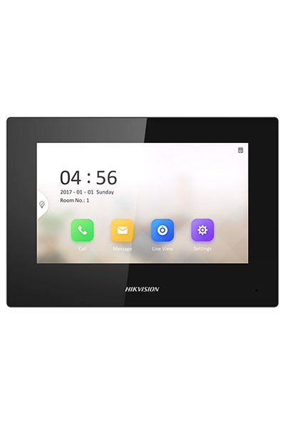 Hikvision Monitor videointerfon TCP/IP, ecran tactil TFT LCD de 7 inch, PoE - DS-KH6320-LE1