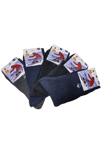 OEM Set 5 pairs men's fleece socks, multicolor, 43-46