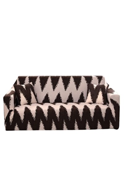 OEM Husă elastică pentru canapea, Comfort, nuanțe bej, M-2 locuri, 145-185 cm