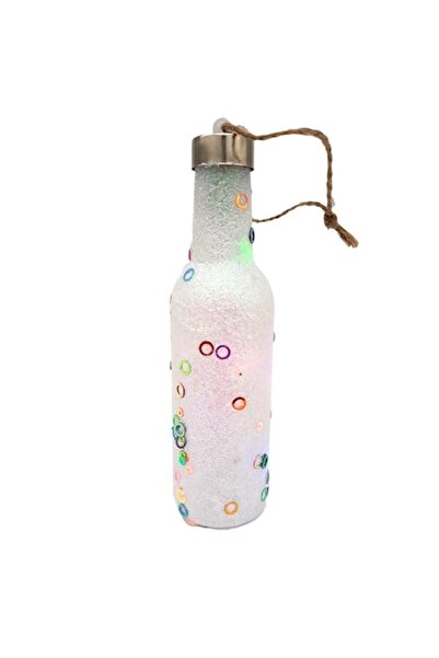 OEM Set 12 bucăți sticlă de plastic cu LED și baterie, 16cm, M4