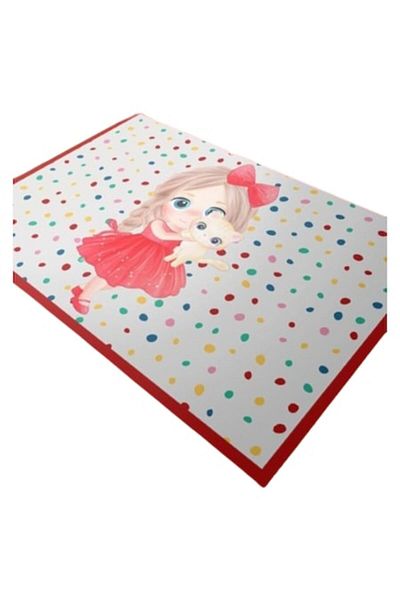 OEM Children's Room Rug, Anti-Slip, Little Girl, Multicolor, 80x150cm