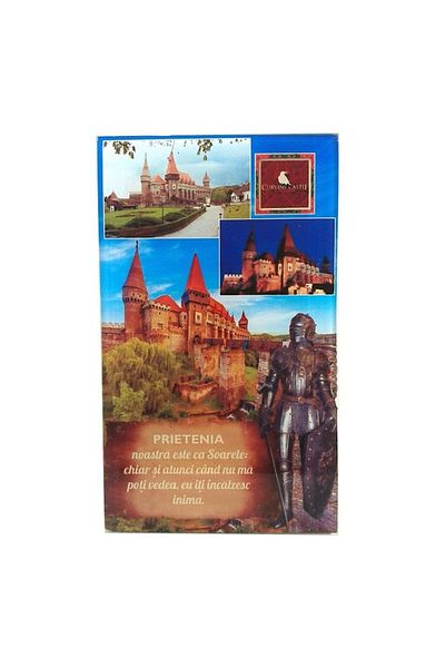 OEM Aplica Castelul Corvinilor si maxime despre prietenie, M6, 10x17 cm