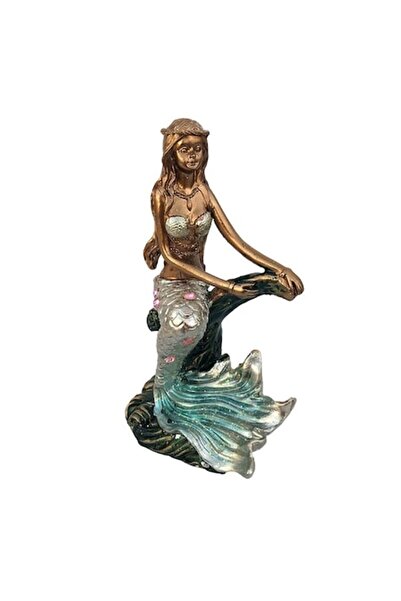 OEM Decoratiune din rasina, Sirena, 8x13cm, Multicolor