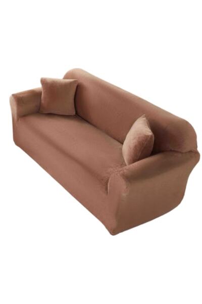JOJO HOME Husă elastică pentru canapea, Jojo Home, catifea, solidă, L-3 locur...