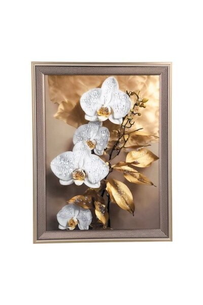 OEM Tablou din plastic cu imagini abstracte cu aplicatii de pietricele, 51x41...