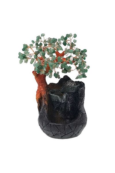 OEM Decorative resin tree, 20x28 cm, green-multicolor
