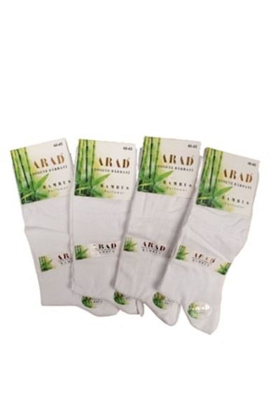 OEM Set 4 seamless socks, white, 40-45, 100% bamboo