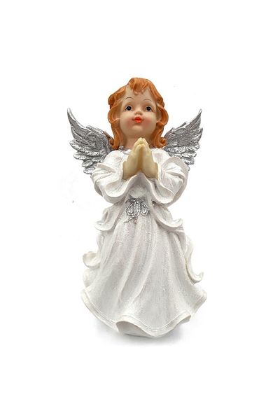 OEM Angel figurine with silver wings and glitter M3, 18x34 cm